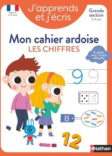 Stéphanie Grison - J'apprends et j'écris : mon cahier ardoise : les chiffres, grande section, 5-6 ans - Preis vom 18.10.2026 19:22:15 h