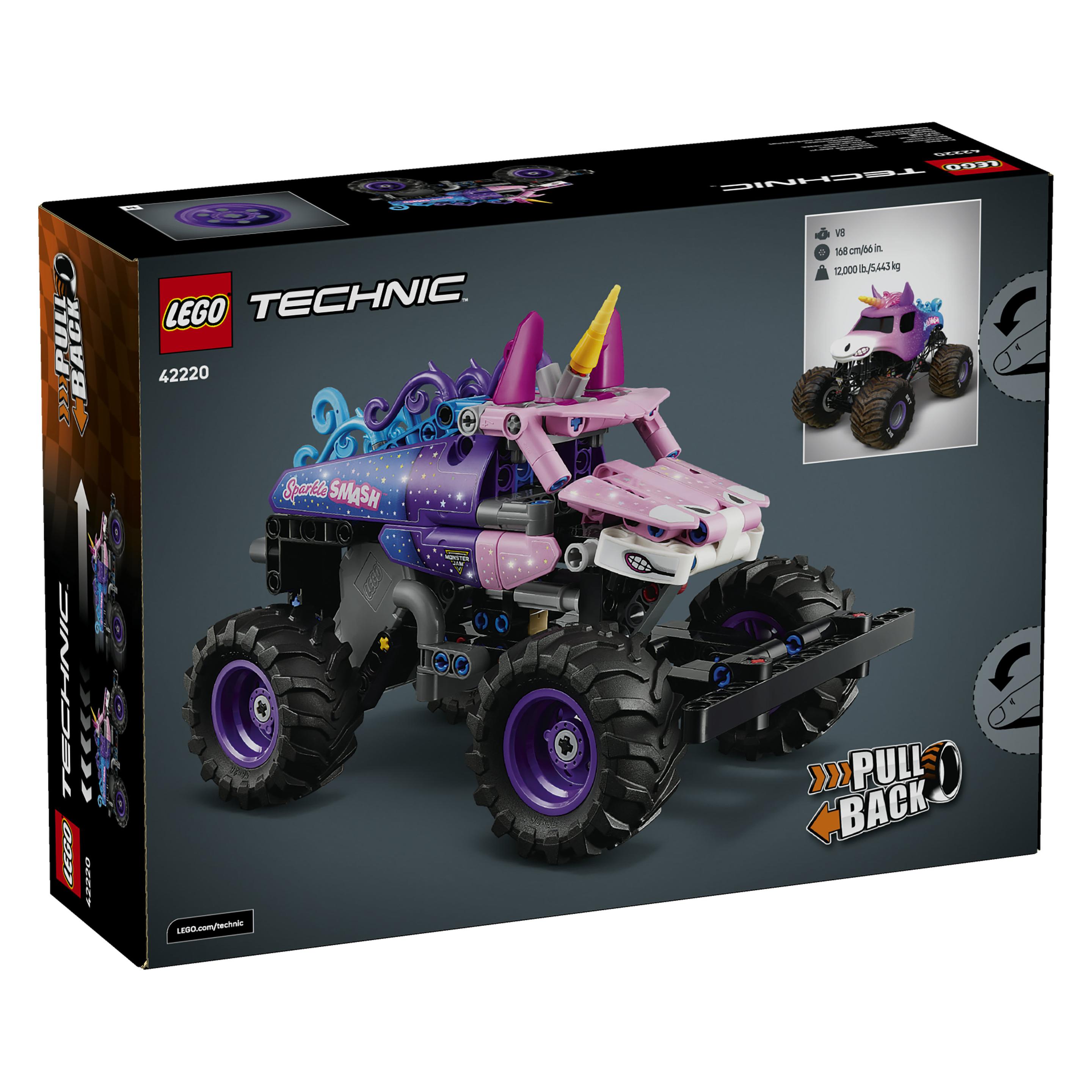 LEGO Monster Jam Sparkle Smash mit Rückziehmotor (42220, LEGO Technic) (42220)