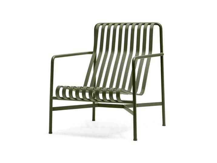 HAY Palissade High Lounge-Sessel Olive