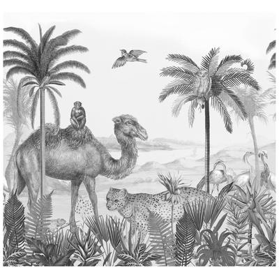 Fototapete ART FOR THE HOME "Safari", grau (mehrfarbig), B:3m L:2,8m, Vlies, Tapeten, 280x300 cm