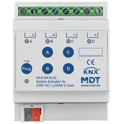 MDT technologies Schaltaktor 4-fach 4TE AKS-0416.03