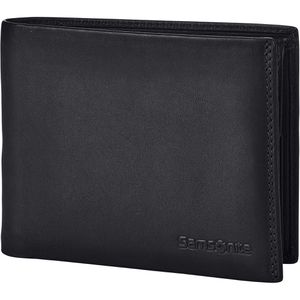 Samsonite Portemonnaie Attack 2 SLG, 015, schwarz, Echt Leder, mit Münzfach, 7 Karten- und Ausweisfächer, RFID Schutz