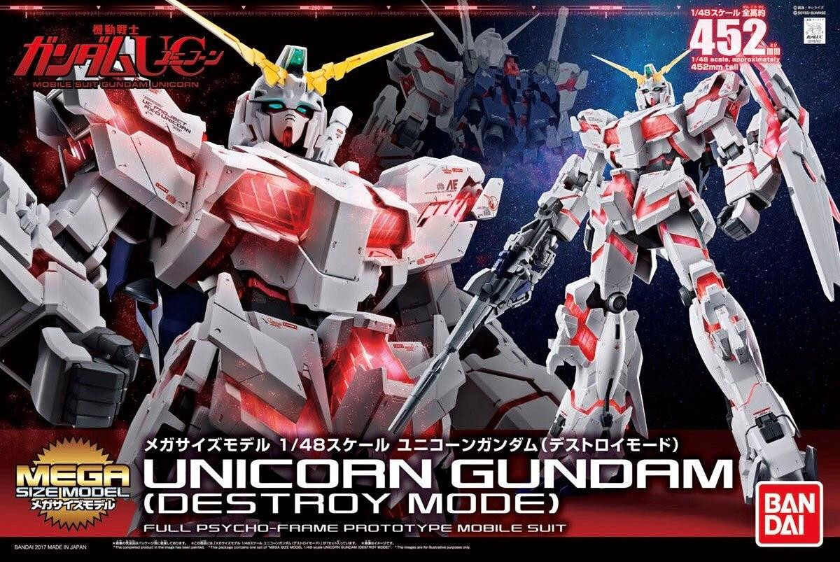 Bandai MSM Unicorn Gundam Destroy Mode verzamelmodel schaal 1/48