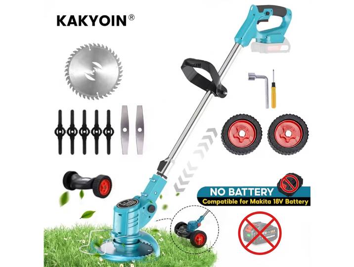 Tondeuse à gazon électrique portative 1800W, taille-haie extensible, coupe-herbe de jardin, pour batterie Makita 18V