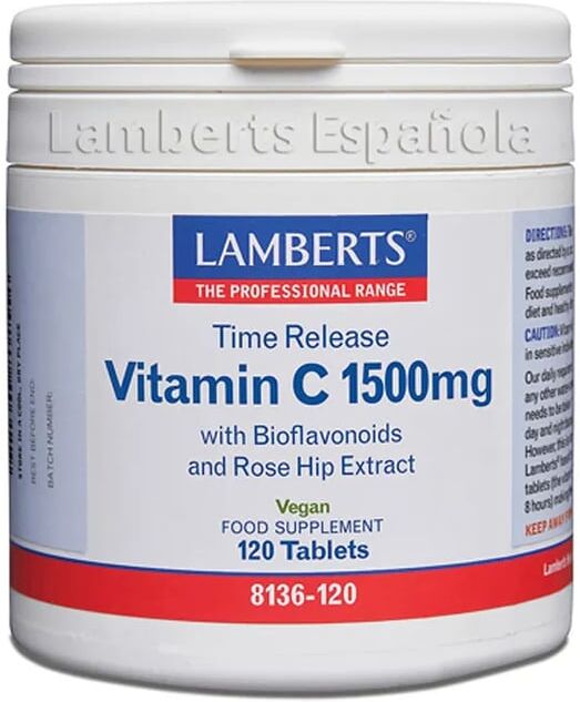 Lamberts VITAMINA C 1500mg COM BIOFLAVONOIDES (LIBERAÇÃO SUSTENTADA) 120 Tabs