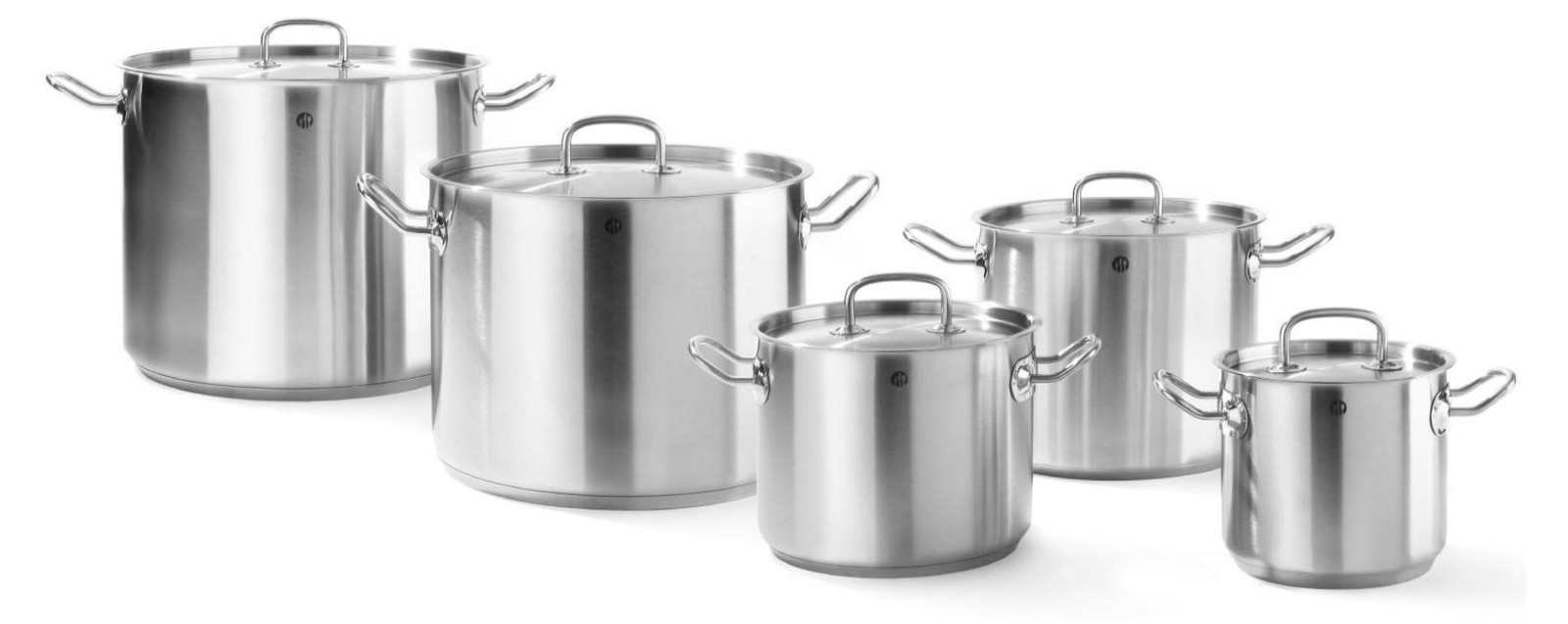 HENDI Kitchen Line Groentepot met deksel, roestvrij staal, 20 liter, 320 x 270 mm