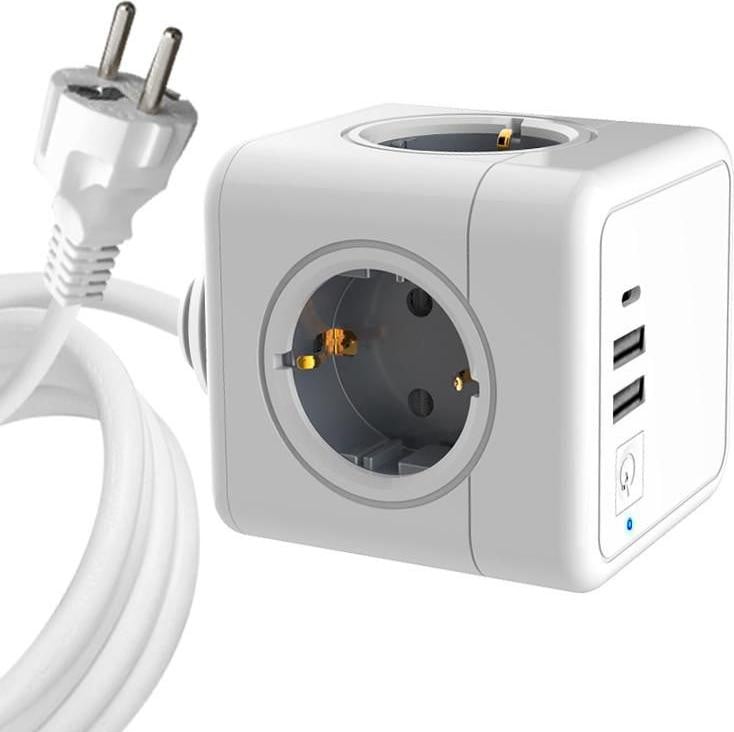 MicroConnect MC-CUBE015USBC USB-C kabel, 1,5 meter, wit, voor binnenshuis gebruik