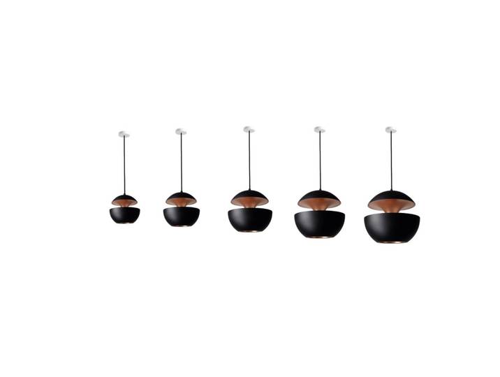 Here Comes The Sun Pendelleuchte Ø175 Schwarz/Kupfer - DCW - Wohnzimmer - Aluminium