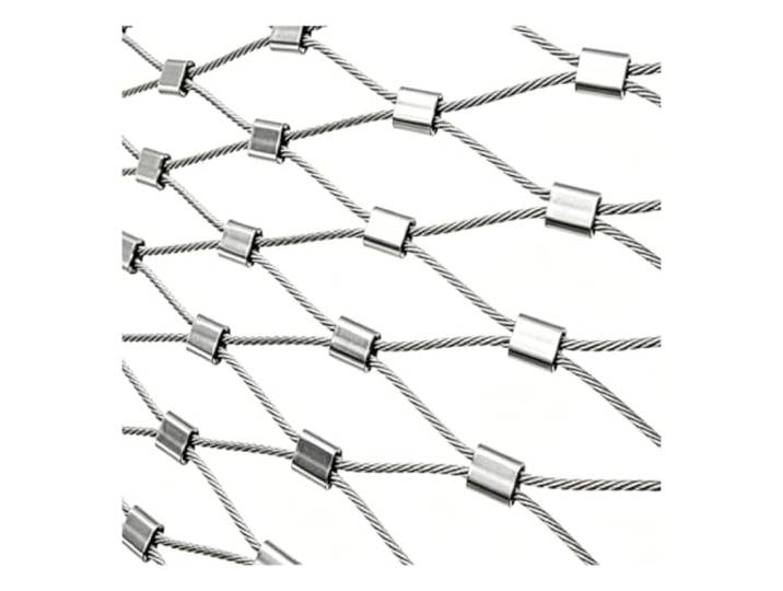 Hynbdes 304 Edelstahl-Seilnetz, Absturzsicherung, Treppe Zaun, Flexibel Multifunktionales Garten-Metallnetz, Flexibles Seil Netz, für Balkone, Bauernhof, Zoos und Zäune, 3cm/2mm 1×7m