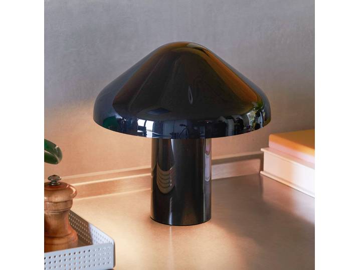 Pao Portable Tischleuchte Soft Black - HAY - Wohnzimmer - Design - Kunststoff - Mit Schirm