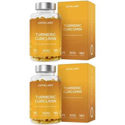 Aavalabs Curcumin+Piperin vegan Kapseln x2 2x180 St