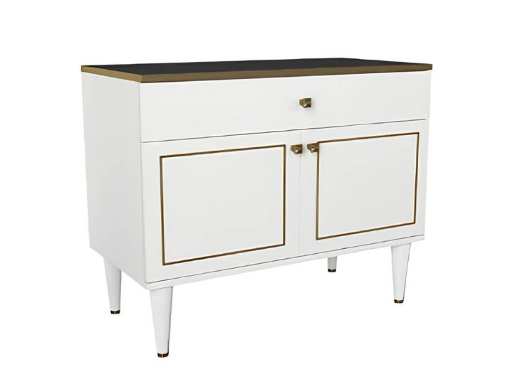 JVmoebel Kommode Elegante weiße Kommode mit viel Stauraum und edlem Design (Kommode), Made in Europa