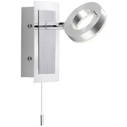 Paul Neuhaus LED-Wandleuchte Sileda Aluminium Grau Alu