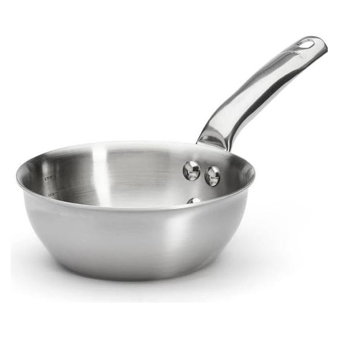 de Buyer Konische Sauteuse Alchimy 16 cm (Bratpfanne, Edelstahl, 16 x 6.30 cm) (3603.16)