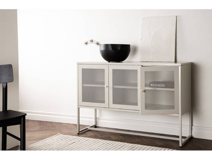 Kommode Marilo – Beige, Industrial-Modern mit Loft-Charme - Beige - Luxusbetten24