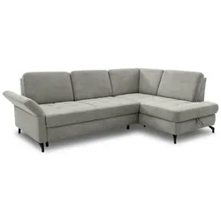 sit & more Ecksofa Westham Stoff Grau Stone