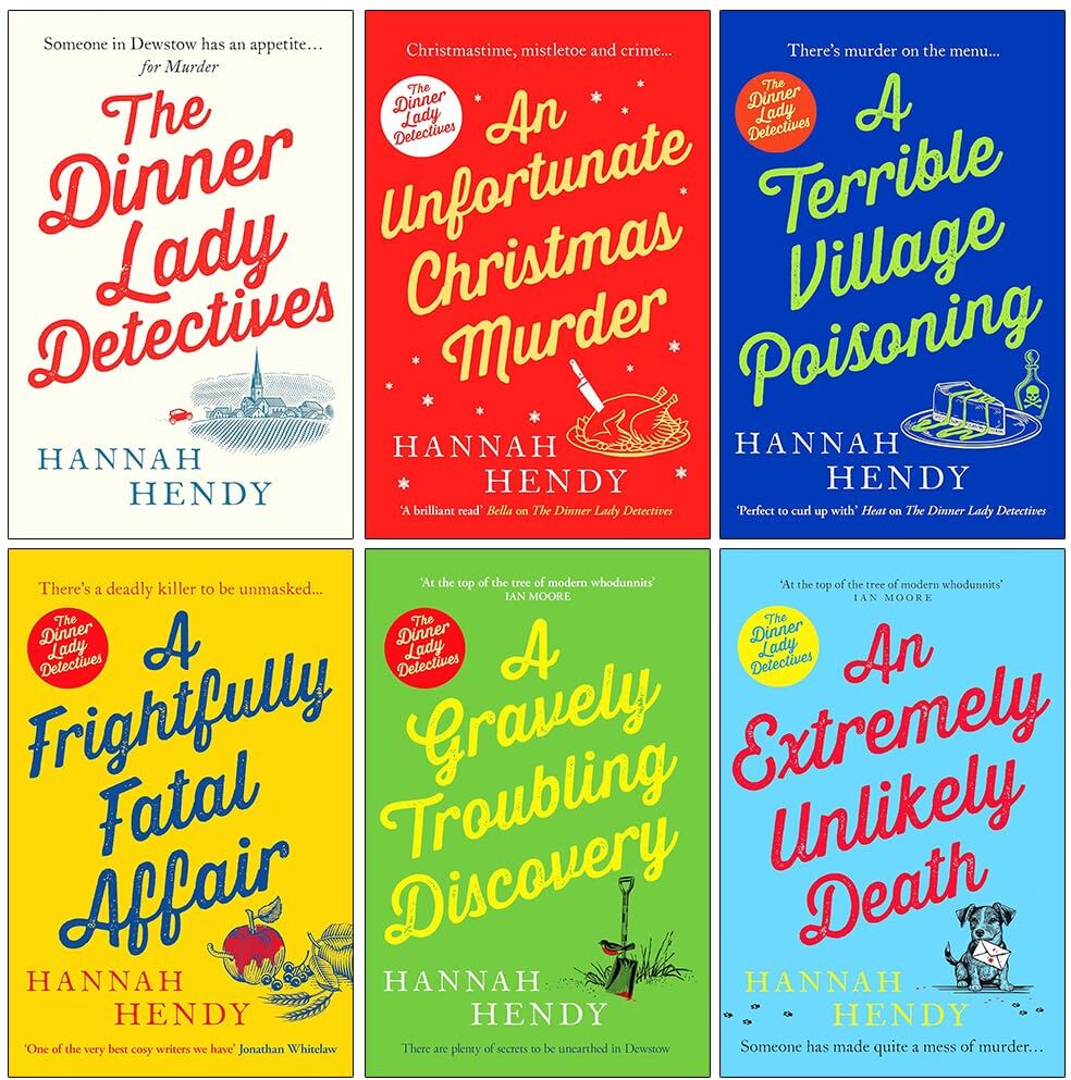 Canelo Crime The Dinner Lady Detectives 6 Books Collection Set by Hannah Hendy - Paperback Cosy Crime Fiction - Complete Series Boxed Set