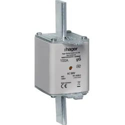 Hager LNH3100M NH-Sicherungseinsatz NH3C gG 500V 100A Kombi-Melder Grifflasche spannungsführend