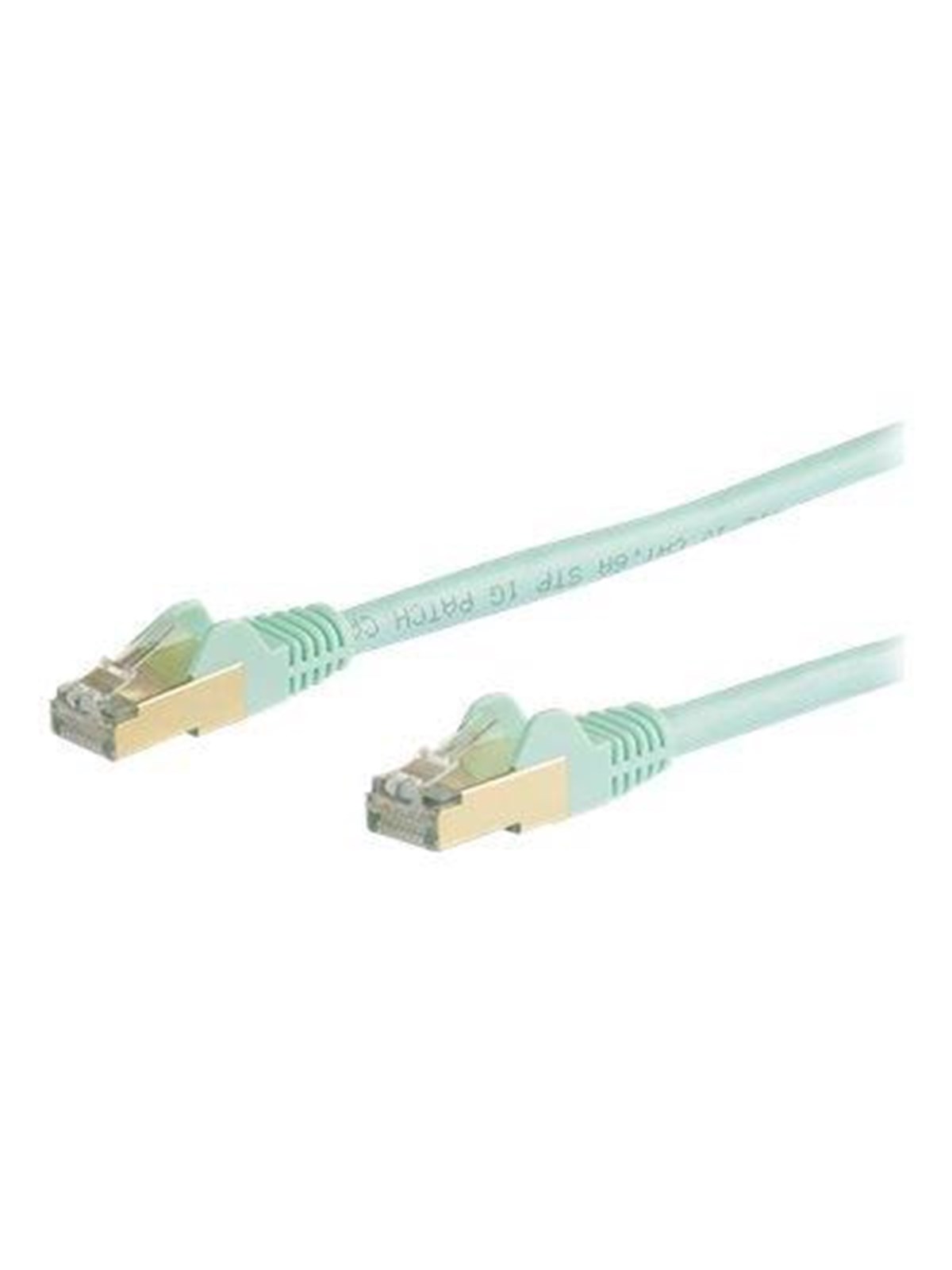 StarTech.com 10m CAT6a Ethernet Cable - Aqua RJ45 Shielded Cable - Snagless - patch cable - 10 m - aqua - Grün - 10m