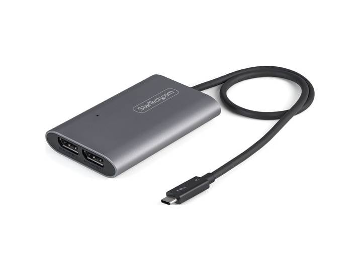 StarTech.com Adaptateur Thunderbolt 3 vers Dual DisplayPort DP 1.4 - Adaptateur Thunderbolt 3 vers Double 4K 60Hz DP ou Single Vidéo 8K/5K - TB3 vers
