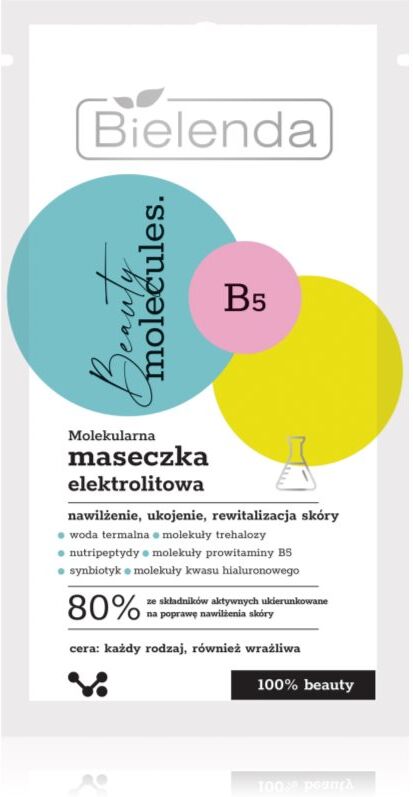 Bielenda Beauty Molecules hydrating face mask with soothing effect 8 g