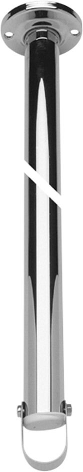 ASW série 1000 support plafond 103666 600 mm, laiton chromé, Ø 25 mm, pour Tringle de rideau de douche
