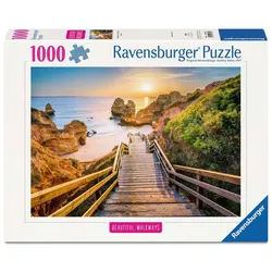 Ravensburger Puzzle - Erwachsenenpuzzle 1000 Teile - Holztreppe zum Praio do Camillo