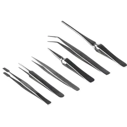 RS PRO, Pinzette, Kit of 6 Economy tweezers