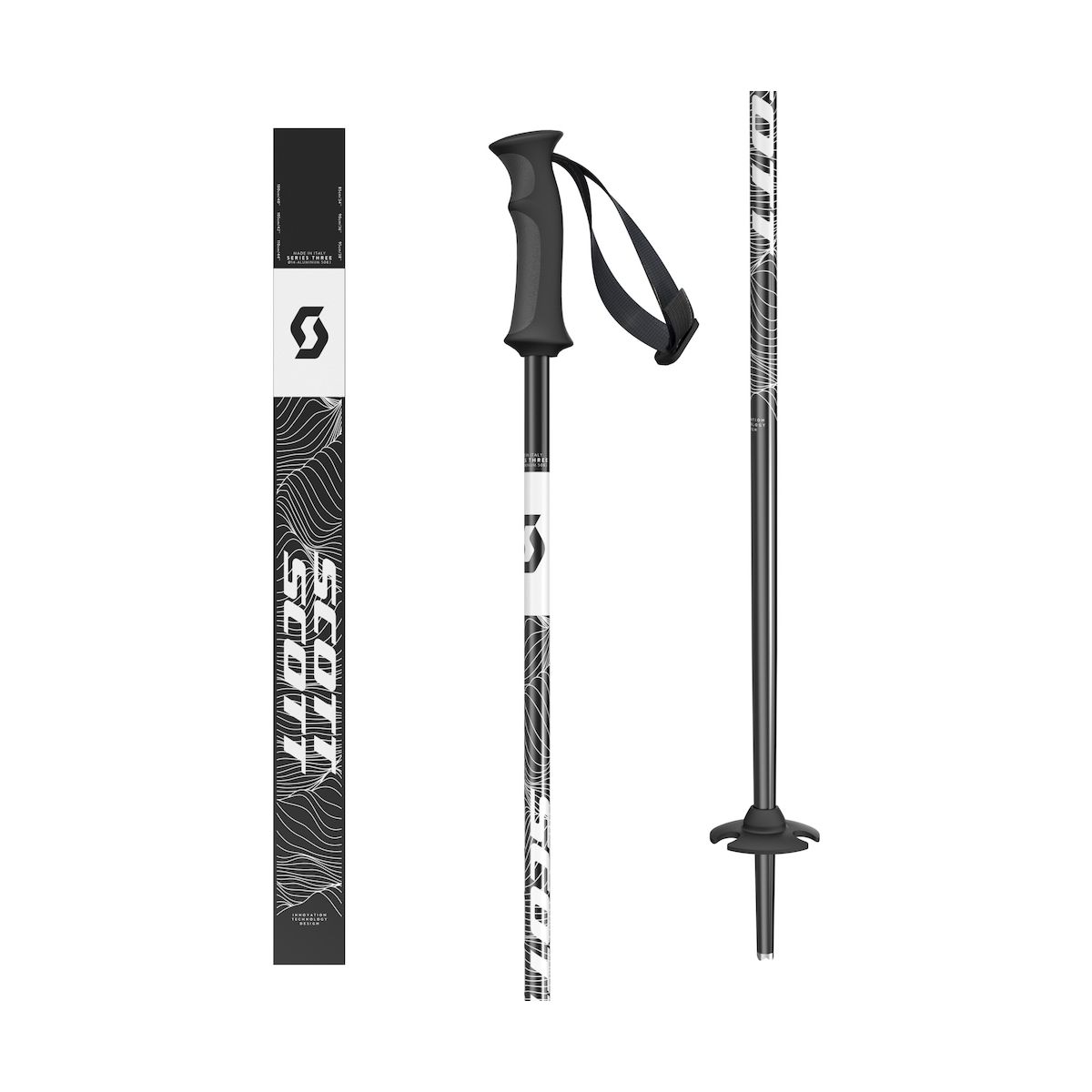 Scott Pole Element Jr black/white (1007) 110 4243551007110
