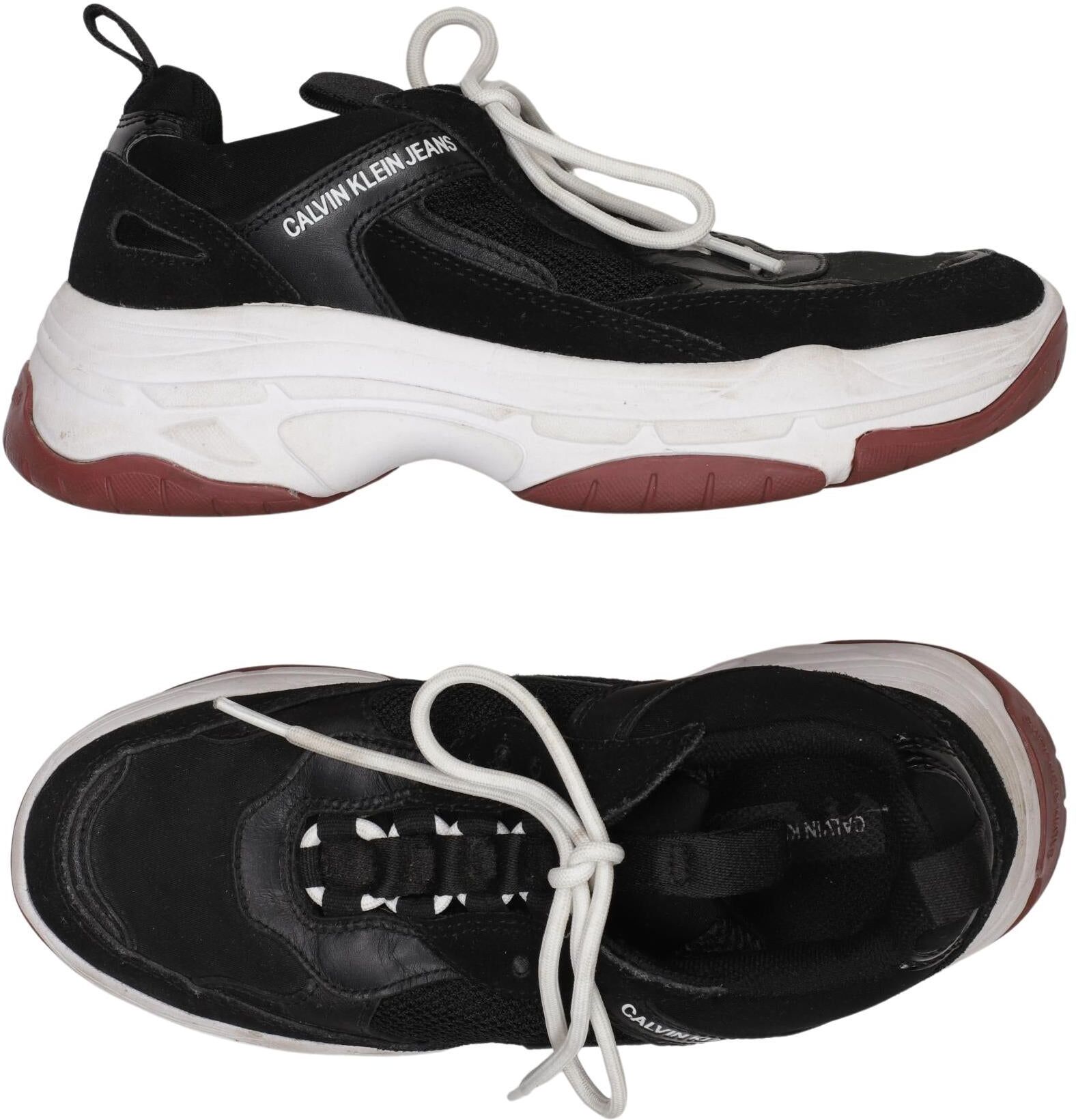 Calvin Klein Jeans Damen Sneaker, Mehrfarbig, Gr. EU 37, Leder - Second Hand