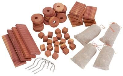 Household Essentials "Cedar Fresh Variety Pack with Cedar Sachets - 2.75""H x 2""W x 0.5""D"