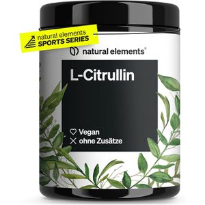 natural-elements Aminosäuren L-Citrullin, Getränkepulver, geschmacksneutral, aus L-Citrullin-Malat, hochdosiert, 500 g