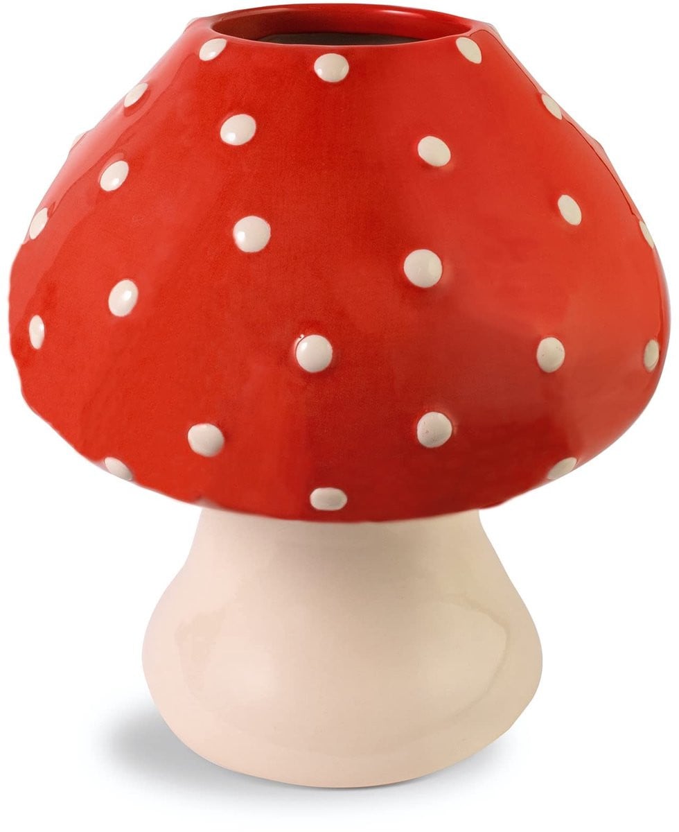 Decoratieve keramische vaas in paddenstoelontwerp