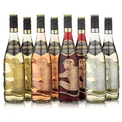 AFFENTALER WEIN 8 Affenflaschen gemischt oder sortenrein Jahrgang 2024/2025