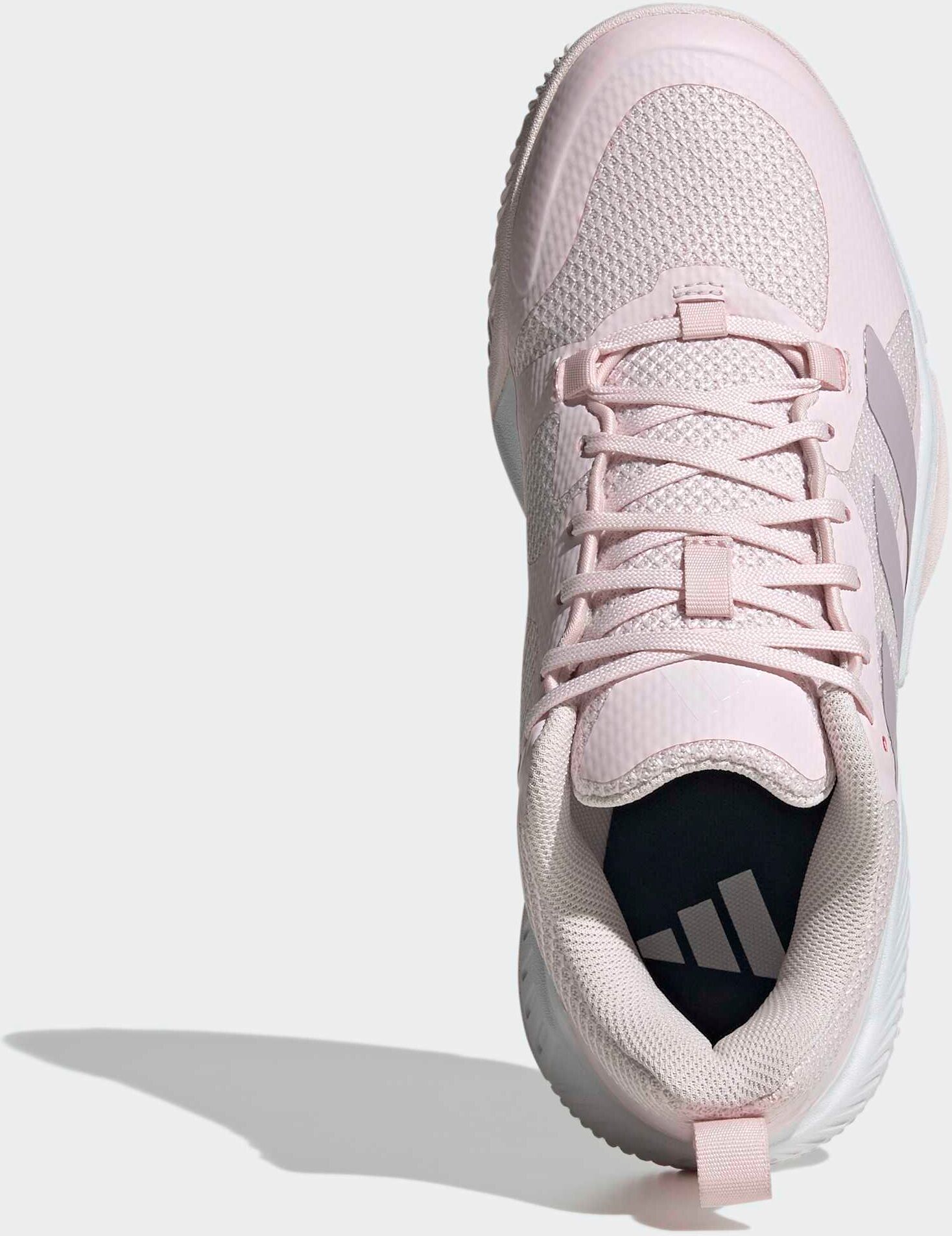 Hallenschuh ADIDAS PERFORMANCE "COURT TEAM BOUNCE 2.0", Damen, Gr. 43, distilled pink, distilled pink, distilled pink, Synthetik, Textil, Schuhe Hallenschuh, Volleyballschuh