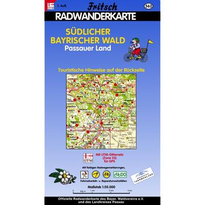 Radwanderkarte Südlicher Bayerischer Wald - Passauer Land, Sonstige von Fritsch Landkartenverlag, Fischer-family, 978-3-86116-562-0