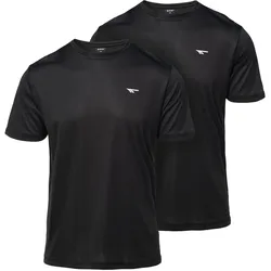 Thorn Fit, Herren, Sportshirt, Herren Kurzarm-T-Shirt JODIN 2er-Pack (M, S, XXL), Schwarz