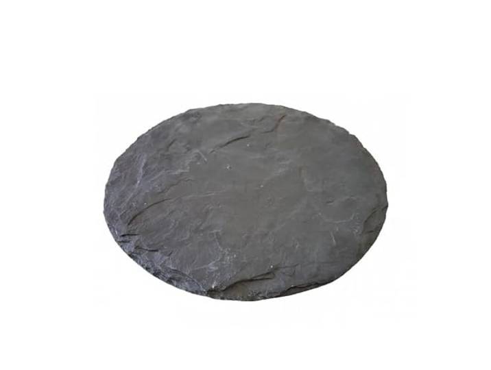 10 Stück Japanischer Schieferdurchgang rund 60 cm Ø 10 Stück japanische schwarze Schieferplatten rund für den Garten