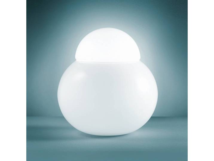 Fontana Arte Designer Tischlampe DARUMA, weiß / opal, für Wohn- / Esszimmer, Glas, Design
