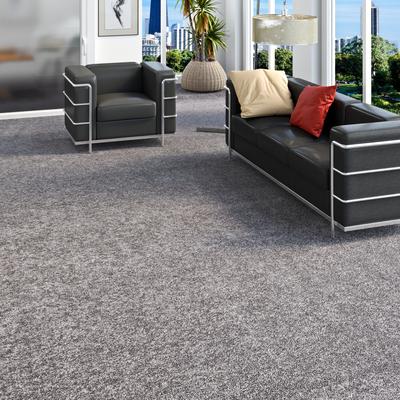 Teppichboden OTTO HOME "Rava, Velours, Gesamthöhe 16 mm", grau, B:400cm L:700cm, Kunstfaser, Teppiche, Uni Farben, Breite 400 cm, weich, strapazierfähig, Wohnzimmer