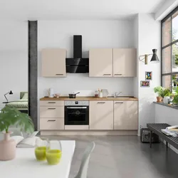 Küchenleerblock Easytouch High o. Geräte Sandfarben