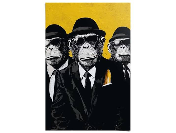 Poster, Gangster Brothers, Teenager Zimmer, Bilderdruckpapier, 91,5 x 61