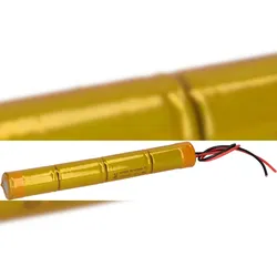 Akkuman Notleuchten-Akku 4,8V 4000mAh C NiMH Notleuchten HT 20cm Kabel L1x4