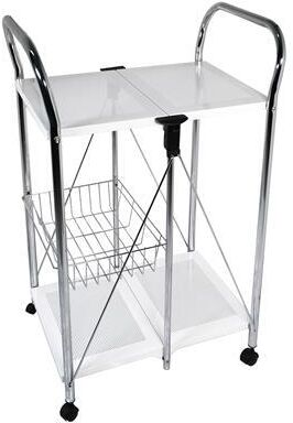 Tirolix Carrello Pieghevole 58 x 44 cm Bridge Bianco