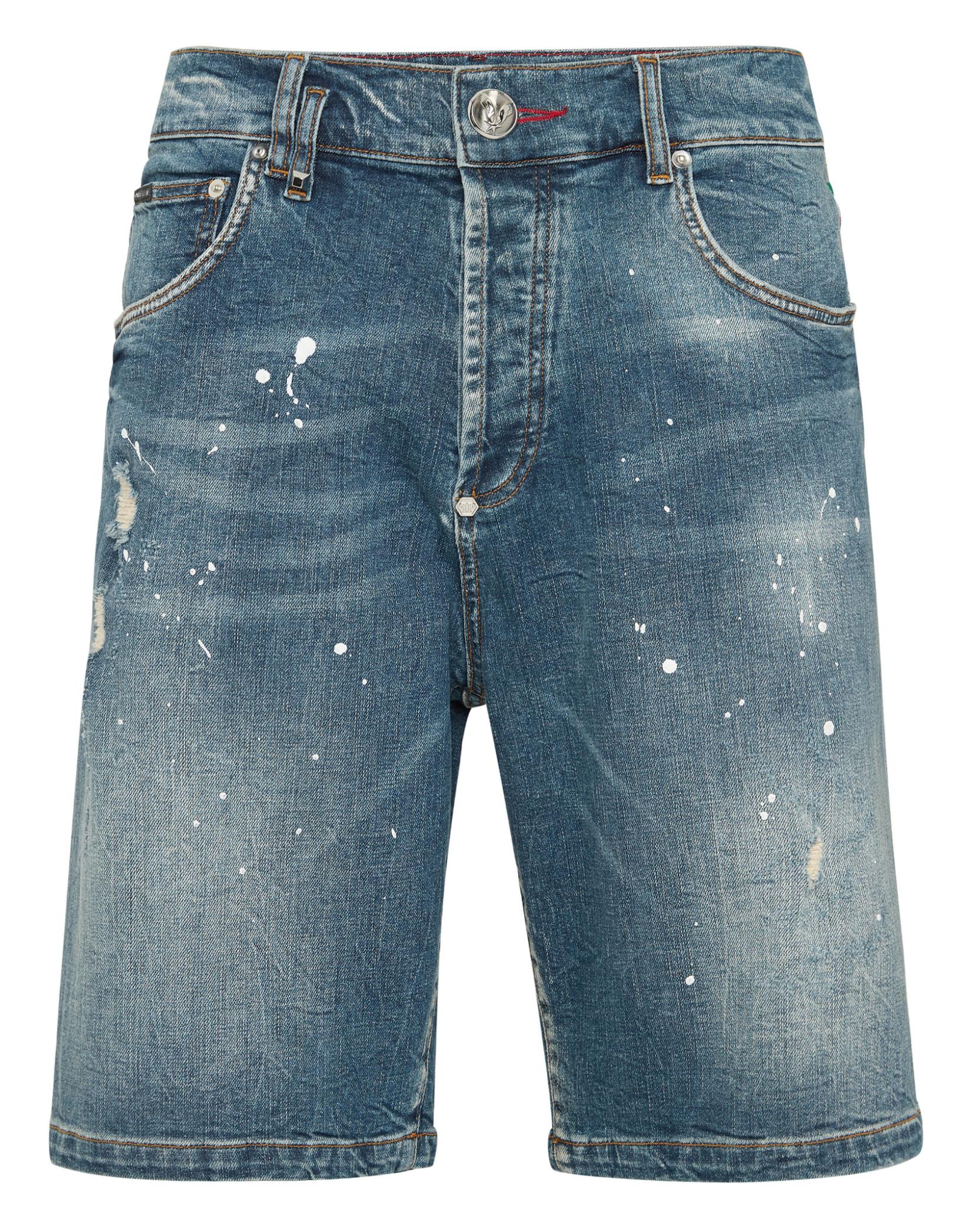 Jeansshorts Skull