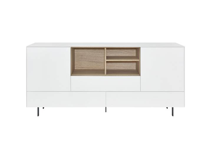 Sideboard Milo Weiss, Natur Holzwerkstoff B 180 H 85 cm
