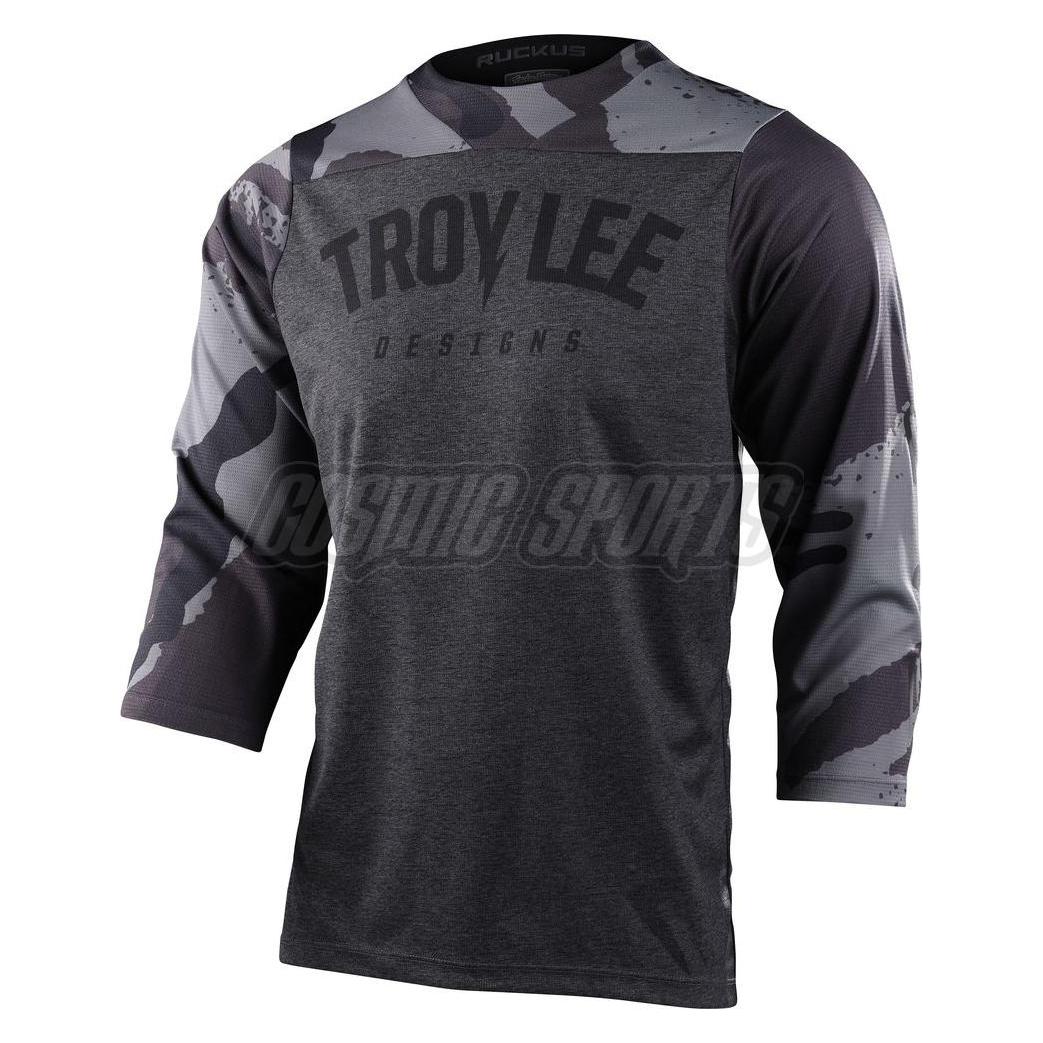 Troy Lee Designs Ruckus 3/4 Jersey, Camber Camo, black heather, XXL (XXL) (33140789)