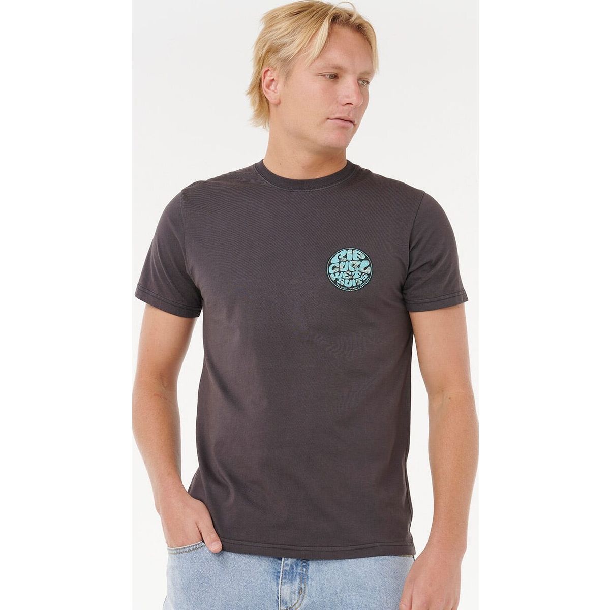 RipCurl Wettie Passage Icon Tee phantom (9247) XS 0JIMTE_9247_XS