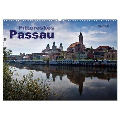 Pittoreskes Passau (Wandkalender 2027 DIN A2 quer), CALVENDO Monatskalender