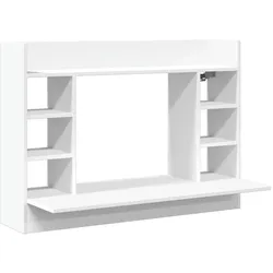 Helloshop26 - Schreibtisch Tisch Arbeitsplatz Computertisch Schreibtisch Wandmontage 105 x 48 x 75 cm Holzwerkstoff weiß 02_0023875